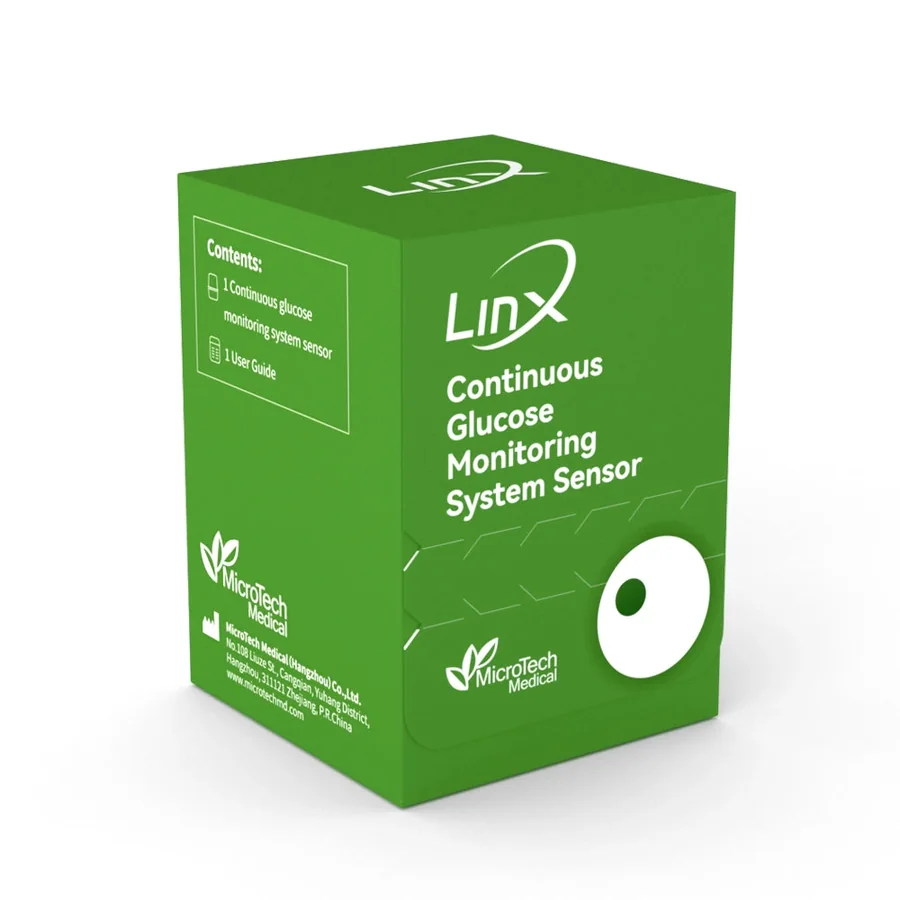 Linx CGM sensor retail box
